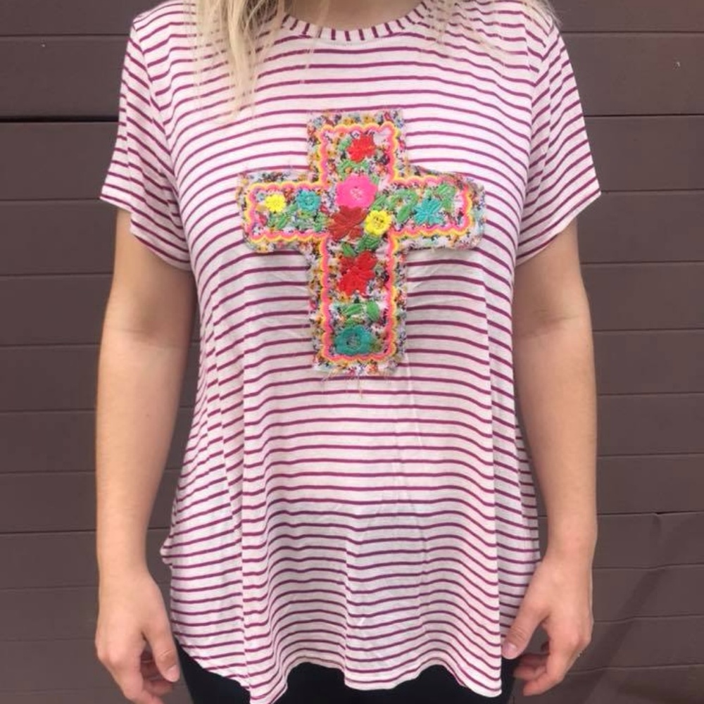 Colorful Cross Tshirt